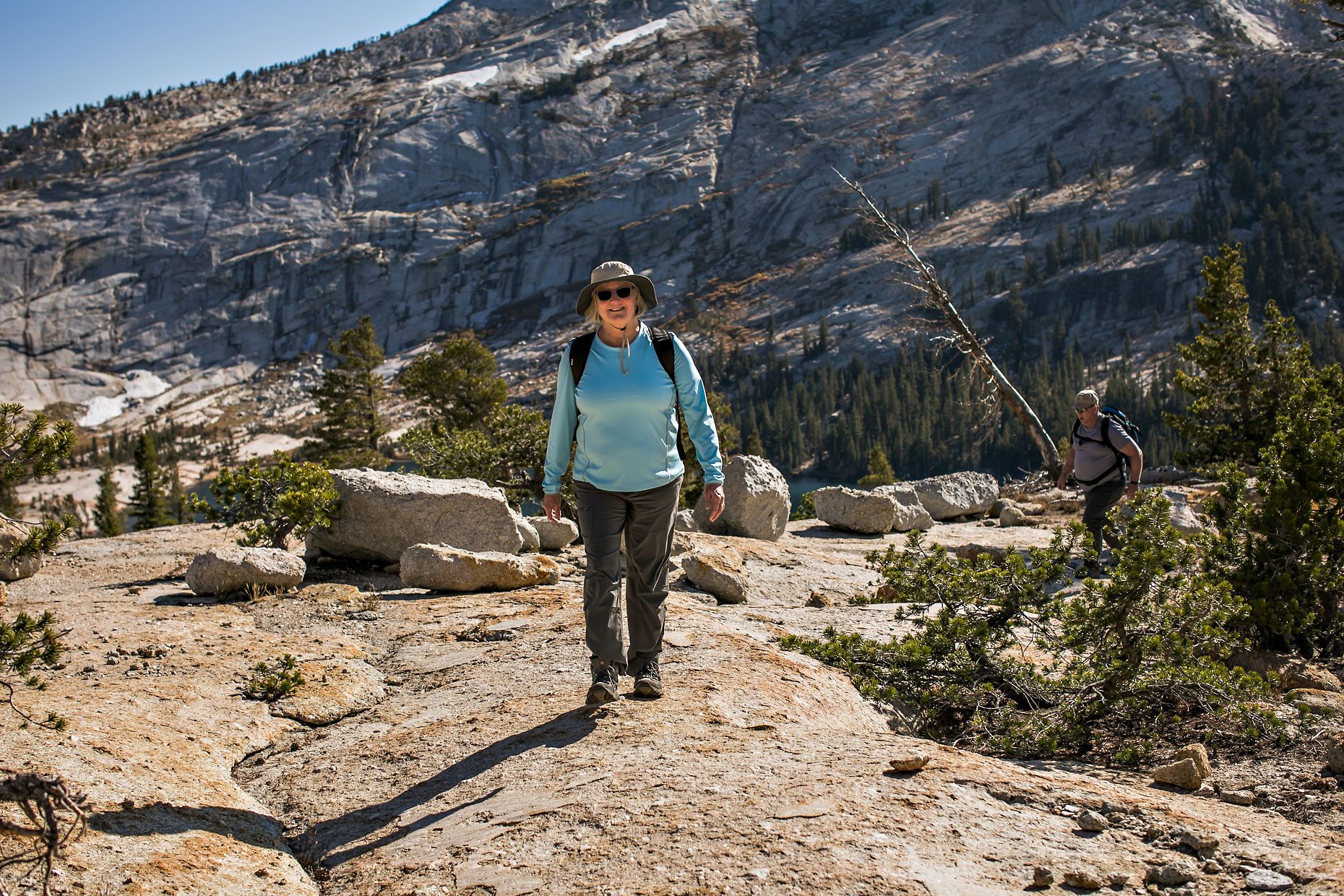 Image of couple in love getting adventure session photography in Yosemite’s high country out of Tuolumne Meadows.