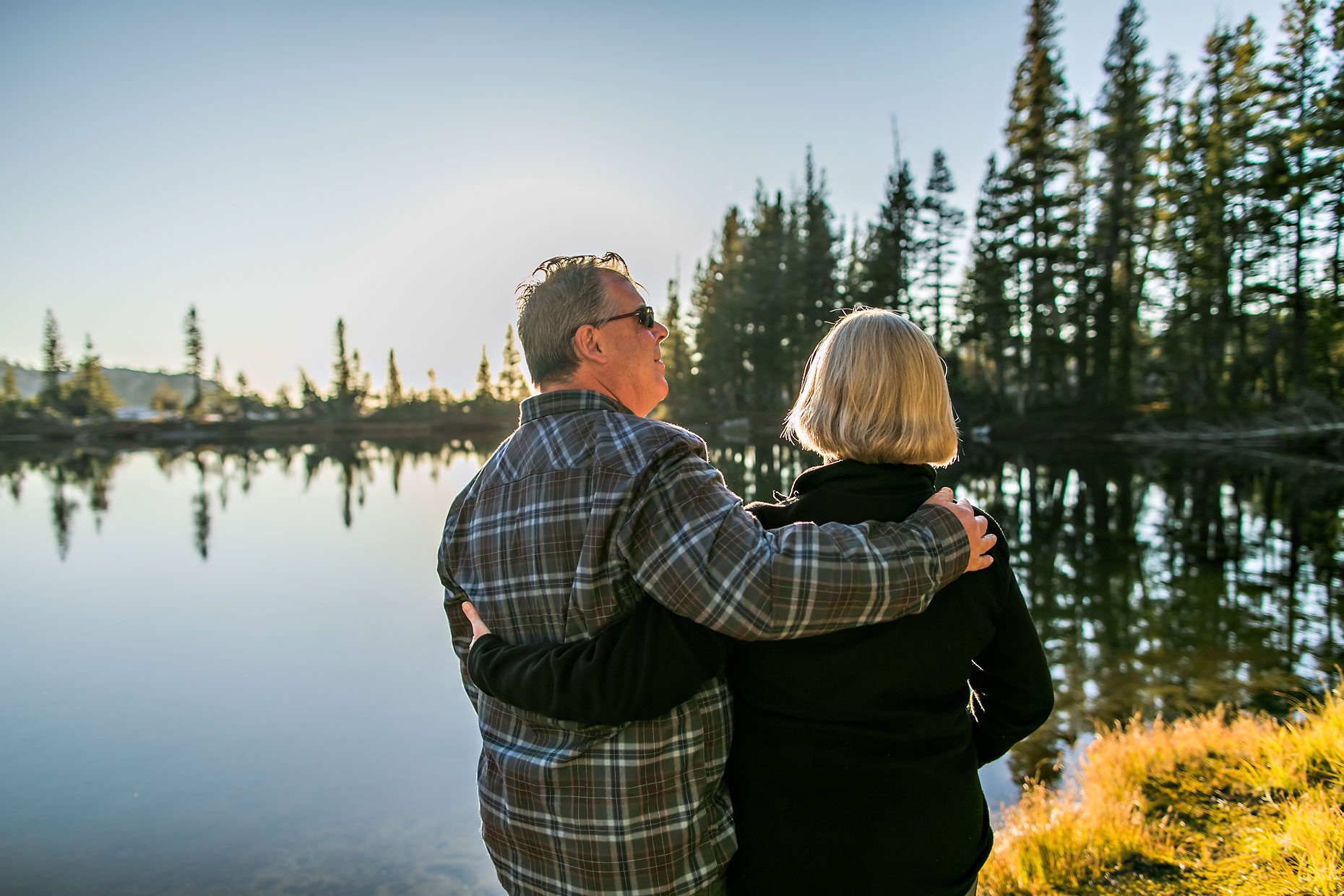 Image of couple in love getting adventure session photography in Yosemite’s high country out of Tuolumne Meadows.