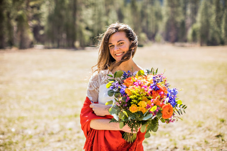 Adventure elopement photography of wedding couple.