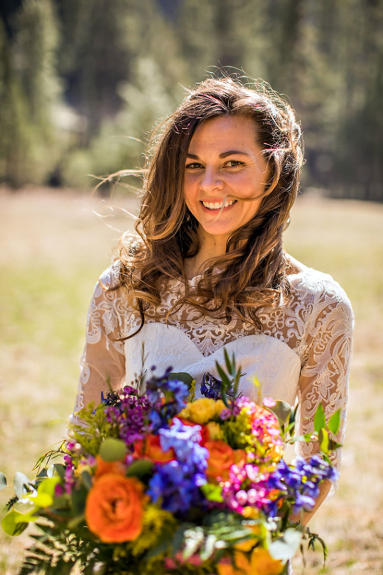 Adventure elopement photography of wedding couple.