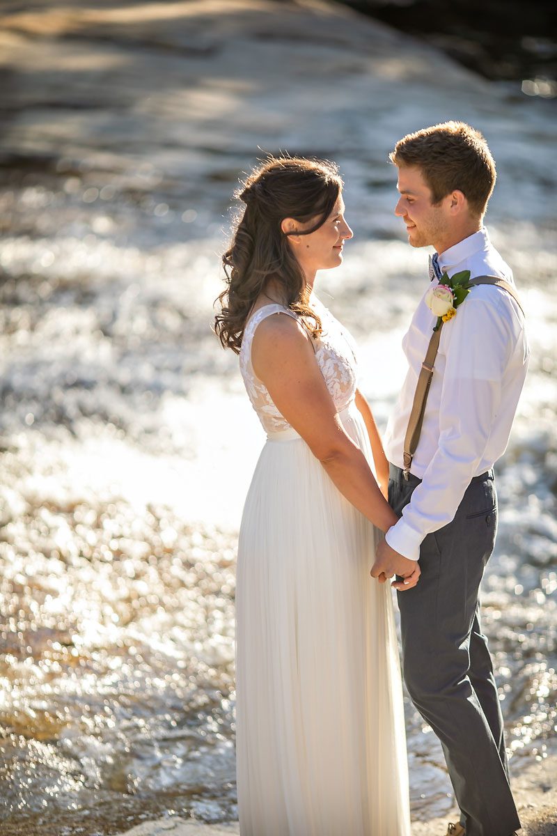 Yosemite elopement photo of wedding couple.