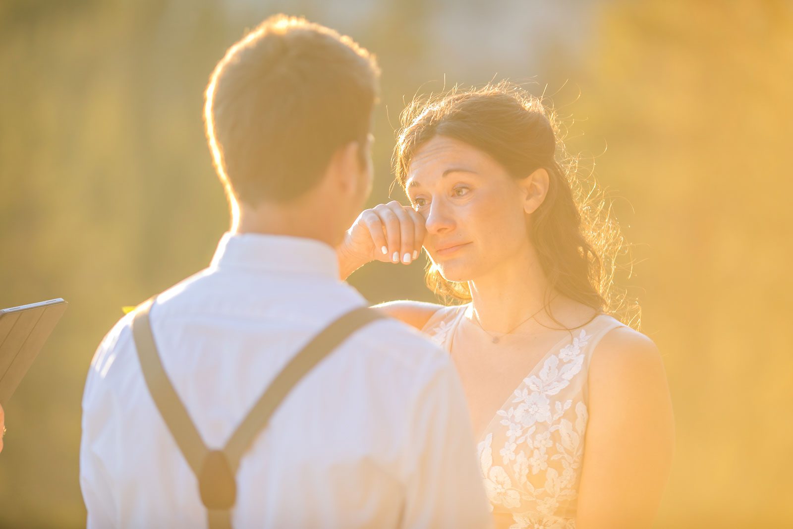 Yosemite elopement photo of wedding couple.